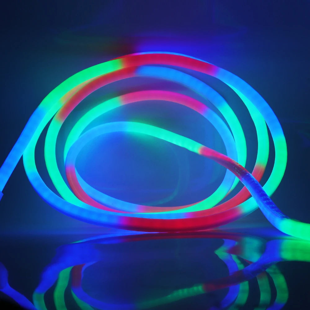 Neoninė "Magic" LED juosta apvalkale