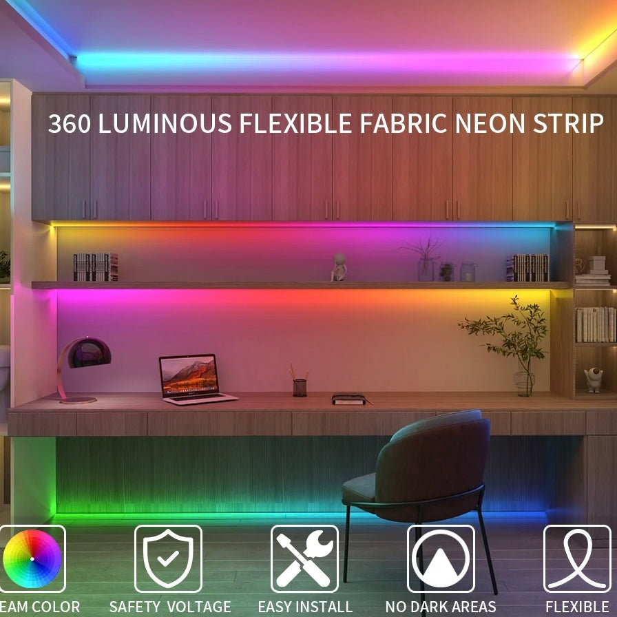 Neoninė "Magic" LED juosta pinta
