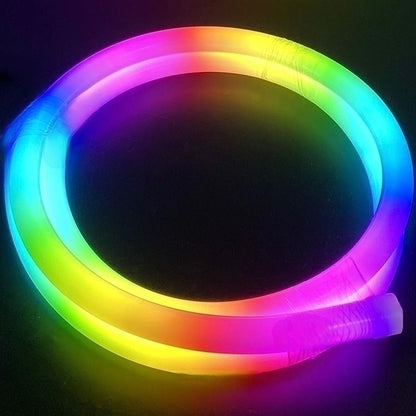 Neoninė "Magic" LED juosta apvalkale