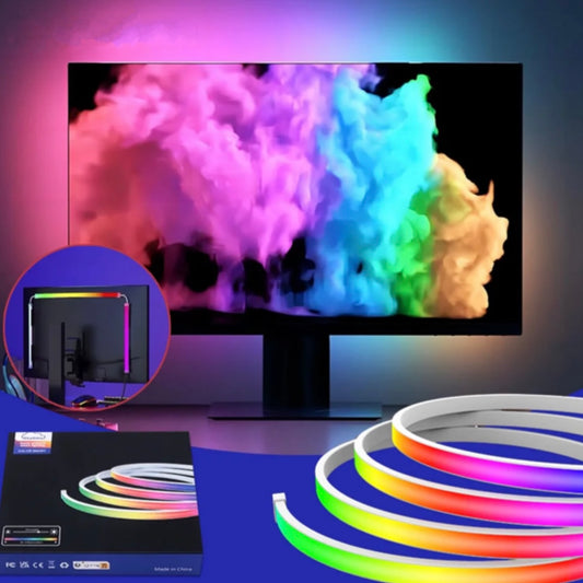 Neoninis RGB komplektas monitoriui