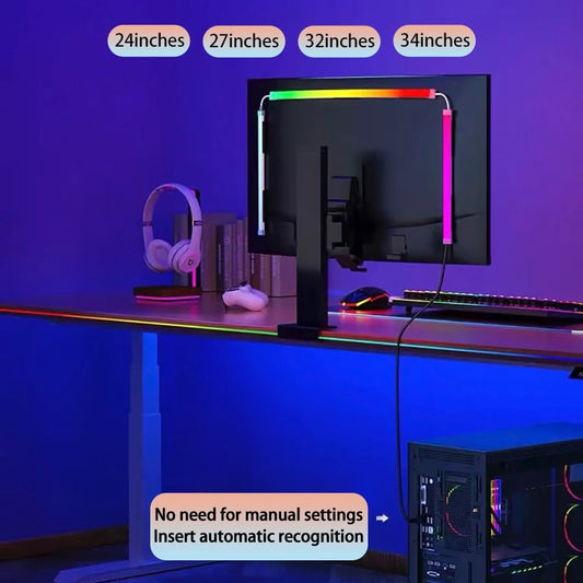 Neoninis RGB komplektas monitoriui